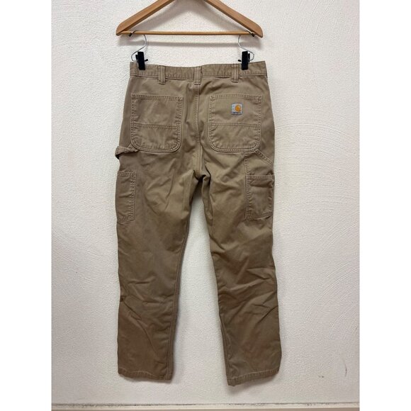 Carhartt Men's Utility Cargo Work Pants in Brown/Khaki Size 34x34 - Picture 5 of 7